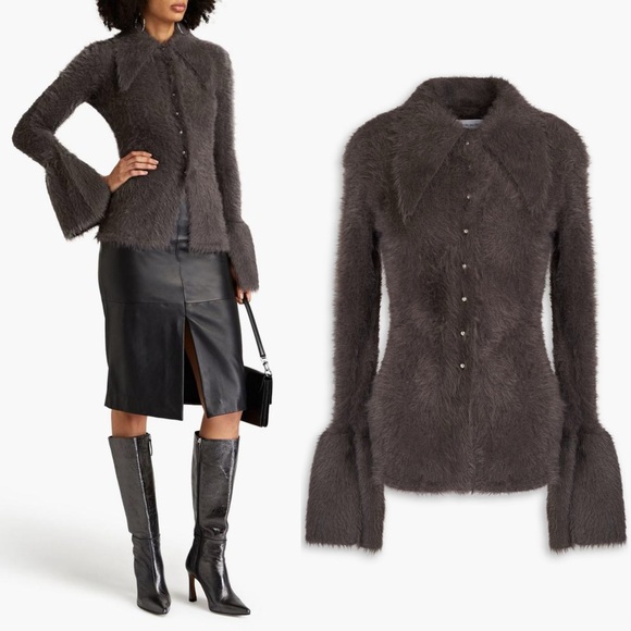 NWT 16Arlington Opala Faux Fur Cardigan Size XS